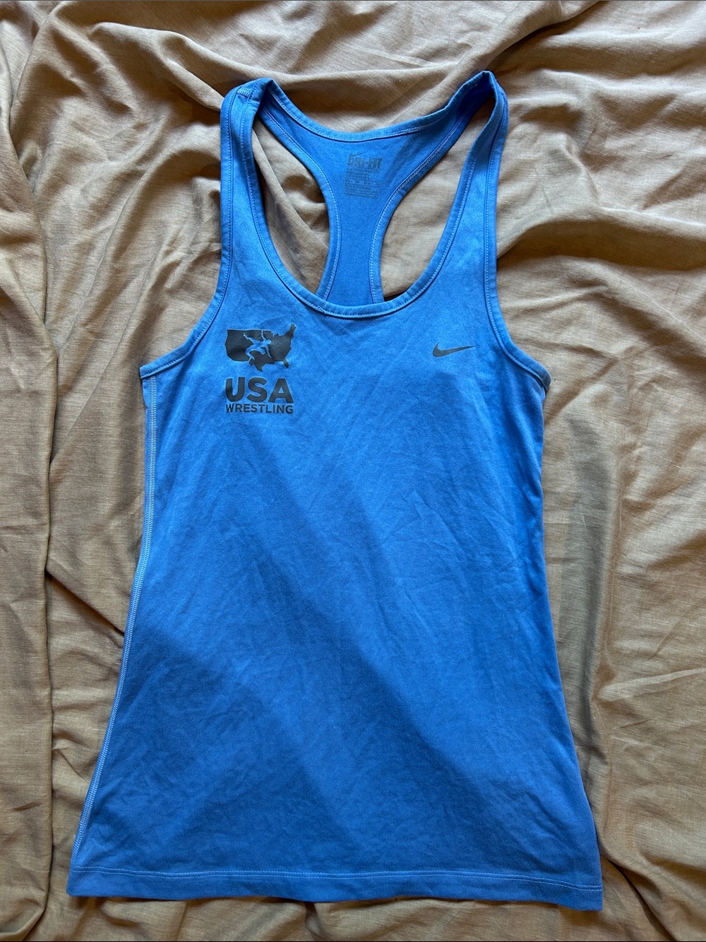 Nike Blue USA Wrestling Racerback Tank